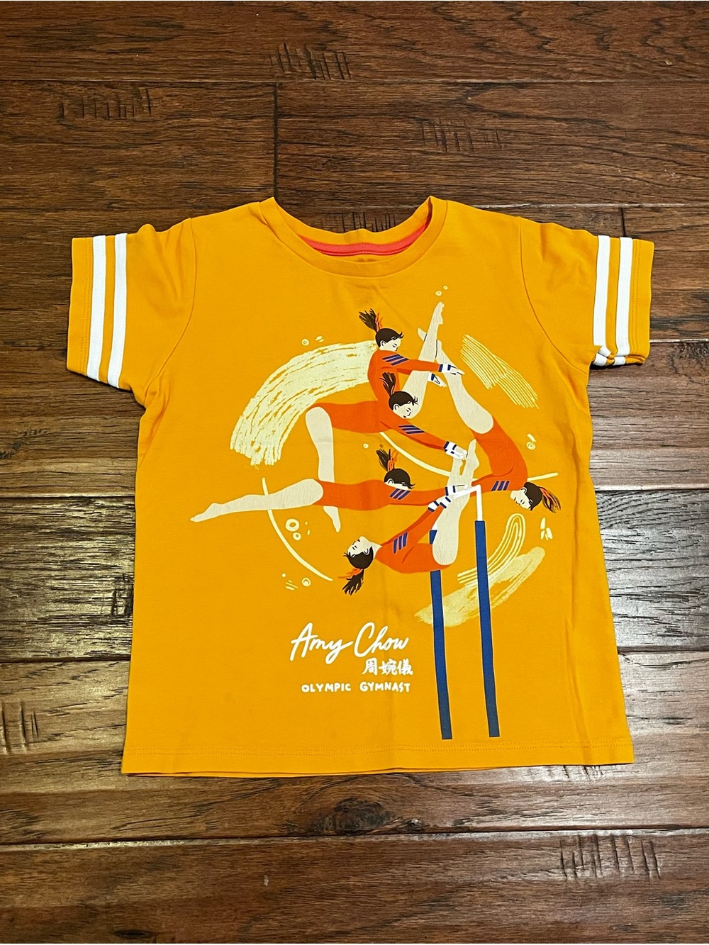Piccolina Amy Chow Yellow Gymnastics Graphic Tee